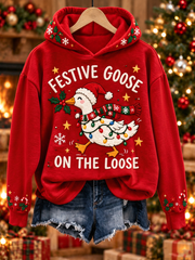 Women's Christmas Printed Regular Sweatshirt