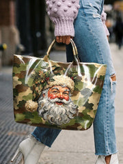 Women's Camouflage Santa Claus Handbag