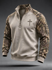 Men's Christian Art Cross Sweatshirt