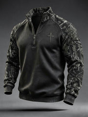 Men's Christian Art Cross Sweatshirt