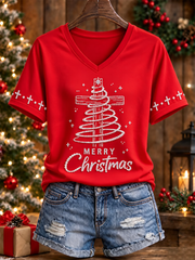 Women's Christmas Short-sleeved T-shirt