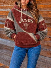 Women's Jesus Printed Hoodie