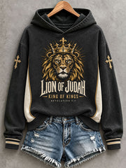 Women's Lion Of Judah King Of Kings Hoodie