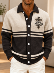 Men's Faith Vintage British Welsh Patterned Imitation Sweater