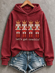 Women's ' Let's Get Crackin' 'Christmas Mahjong Print Casual Sweatshirt