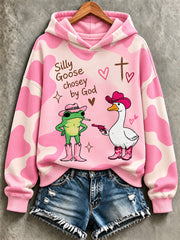 Women's Faith Print Casual Sweatshirt