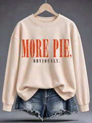 Women's Fun Thanksgiving Print Sweatshirt