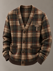 Men's Faith Print Cardigan