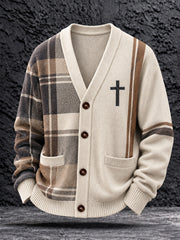 Men's Faith Print Cardigan