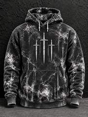 Men's Faith Oversized Drop-Shoulder Hoodie With Pockets