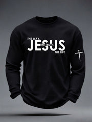 Men's The Way Jesus The Truth The Life Waffle Top