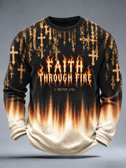 Men's Christian Faith Waffle Long Sleeve T-Shirt