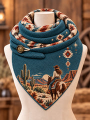 Retro Western Triangle Scarf