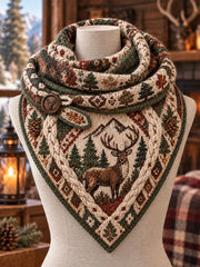 Vintage Hunting Culture Triangle Scarf