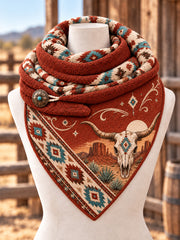 Retro Western Triangle Scarf