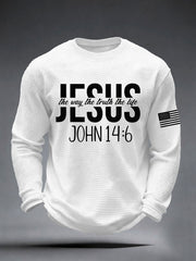 Men's Jesus The Way The Truth The Life Waffle Top