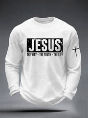 Men's Jesus The Way The Truth The Life Waffle Top