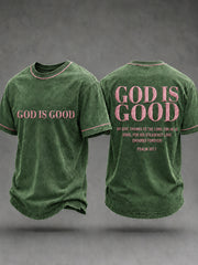 Men's Christian God Is Good Short Sleeve T-shirt