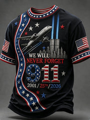 Men's We Will Never Forget 9 11 September 11 T-shirt