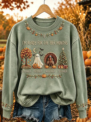 Women's I'm Ready For The 'ber Months Print Cozy Sweatshirt