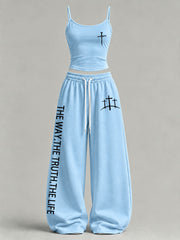 Women's 'The Way The Truth The Life' Printed Casual Set