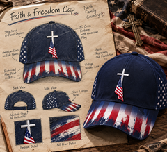 Cross Print Casual Unisex Hat