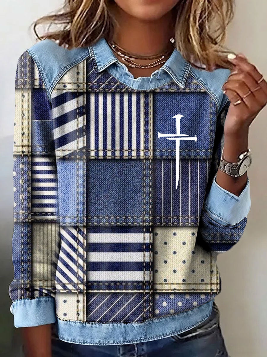 Women's Faith Art Printed Tops