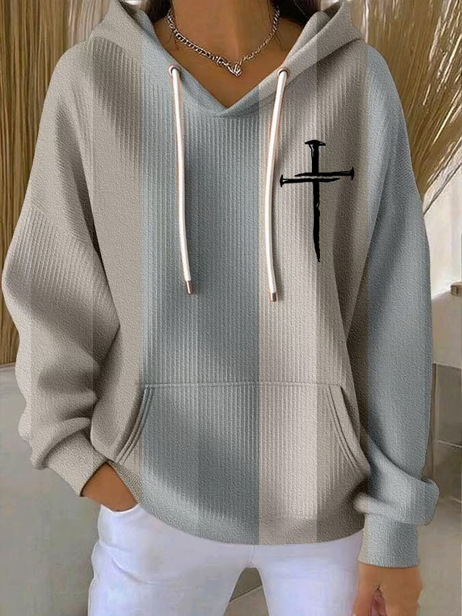 Women's Faith Art Printed Regular Hoodie