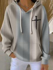 Women's Faith Art Printed Regular Hoodie