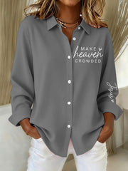 Women's Faith Print Casual shirts
