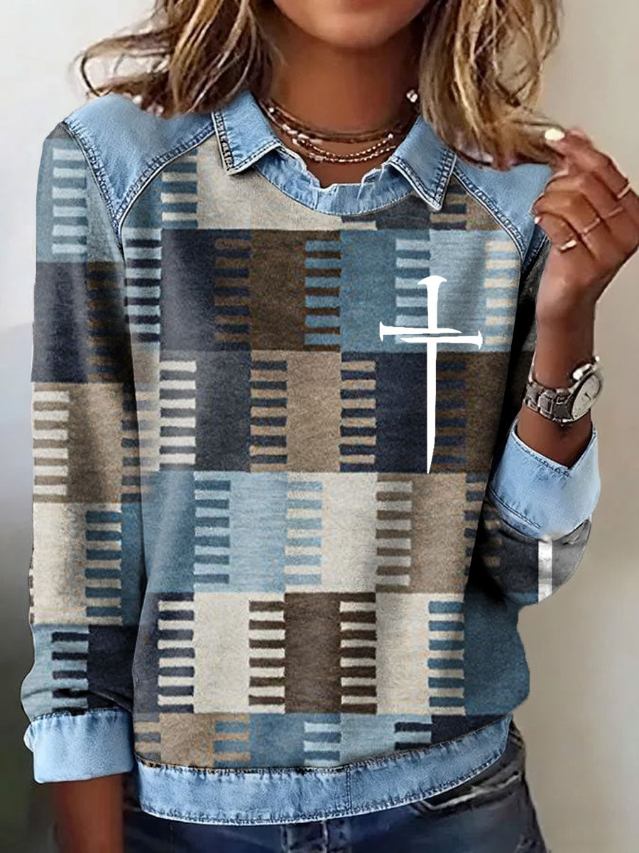 Women's Faith Art Printed Tops