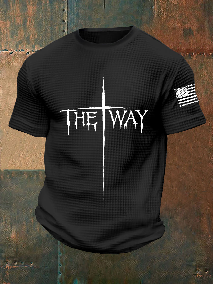 Men's The Way Cross Waffle Short Sleeve