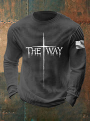 Men's The Way Cross Waffle Long-sleeved T-shirt
