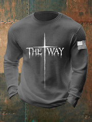 Men's The Way Cross Waffle Long-sleeved T-shirt