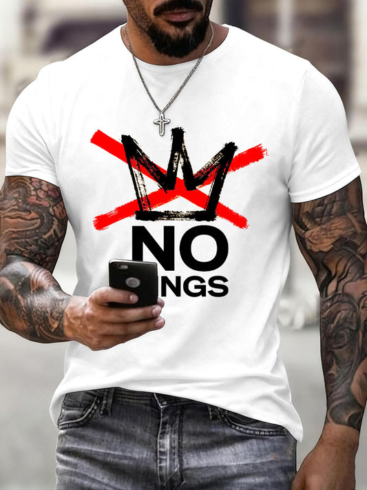 Men's No Kings Print T-Shirt