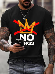 Men's No Kings Print T-Shirt