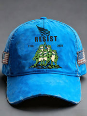 Unisex Frog Resist Print Hat