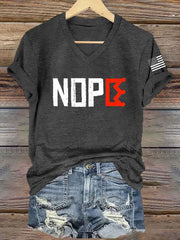 Women's No Kings Printed Casual T-shirt