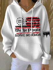 Women's No Kings Print Hoodie