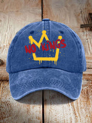 Unisex No Kings Print Hat