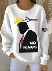 Women's No Kings Printed Sweatshirt