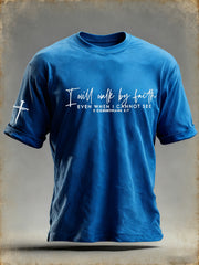 Men's Walking by Faith Tripping Constantly Cross Short Sleeve T-shirt