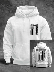 Men's God Family Country In That Order Print Hoodie
