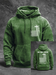 Men's God Family Country In That Order Print Hoodie