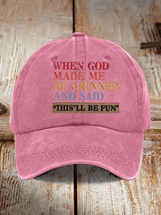 Unisex Faux Embroidered Faith Baseball Hat