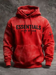 Men's Fear Of God Print Casual Hoodie