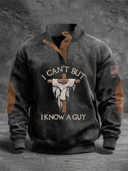 Men's I Can't But I Know A Guy Four-button Hoodie