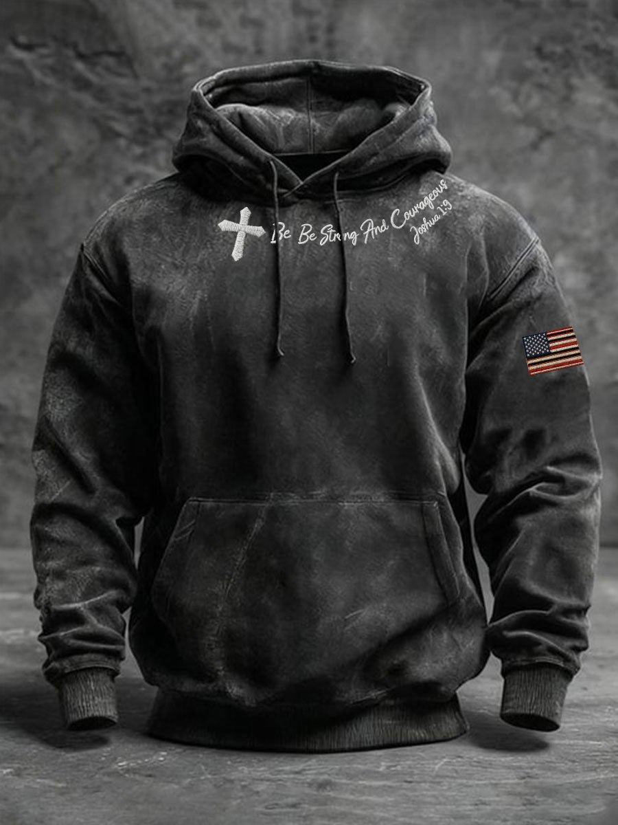 Men's Be Strong And Courangeous Hoodie