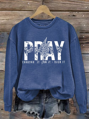 Women's Pray Over It Casual Sweatshirt
