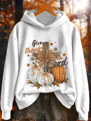 Women's Give Thanks To The Lord For He Is Good Psalm 136:1 Sweatshirt